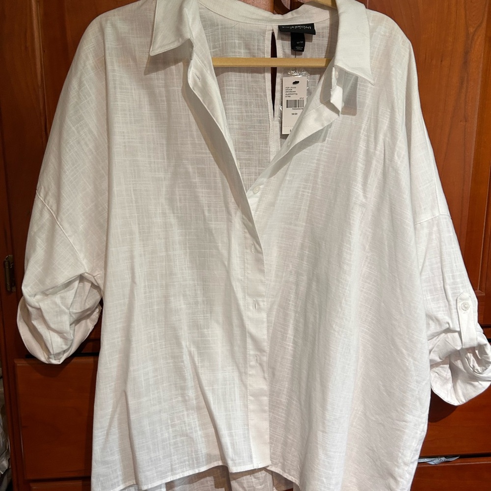 White Button-Up Shirt